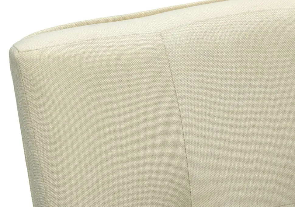 Dining Chair, 37" Height, Set Of 2, Upholstered, Dining Room, Kitchen, Cream Fabric, Grey Solid Wood, Transitional