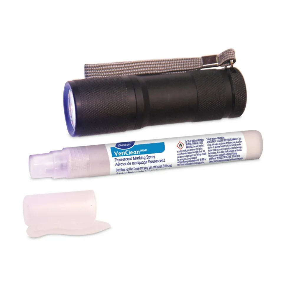 Diversey Vericlean Fluorescent Marking Spray, 10 mL Spray, 6/Carton