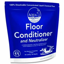 Diversey Aqua ChemPacs Floor Conditioner and Neutralizer, 100 ChemPacs/Carton