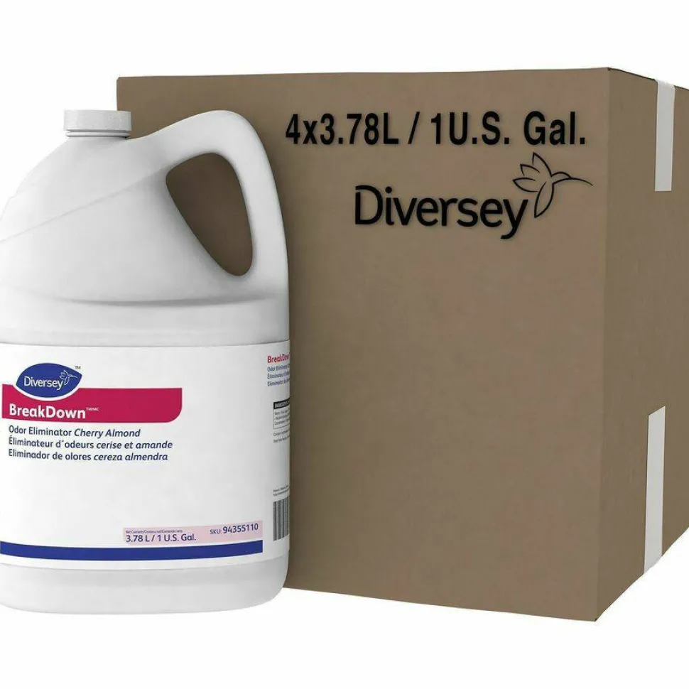 Diversey Breakdown Odor Eliminator, Fresh, Liquid, 1 gal Bottle