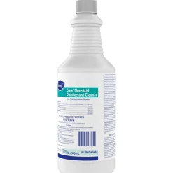 Diversey Crew Neutral Non-Acid Bowl and Bathroom Disinfectant, Fresh Scent, 32 oz Squeeze Bottle, 12/Carton