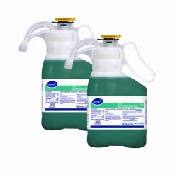 Diversey Crew Restroom Floor and Surface SC Non-Acid Disinfectant Cleaner, Fresh Scent, 1.4 L SmartDose, 2/Carton