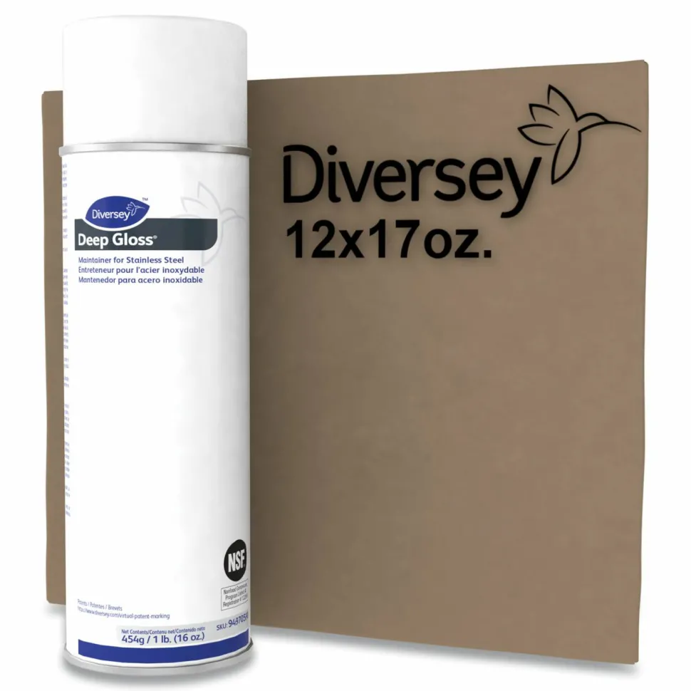 Diversey Deep Gloss Stainless Steel Maintainer, 16 Oz Bottle