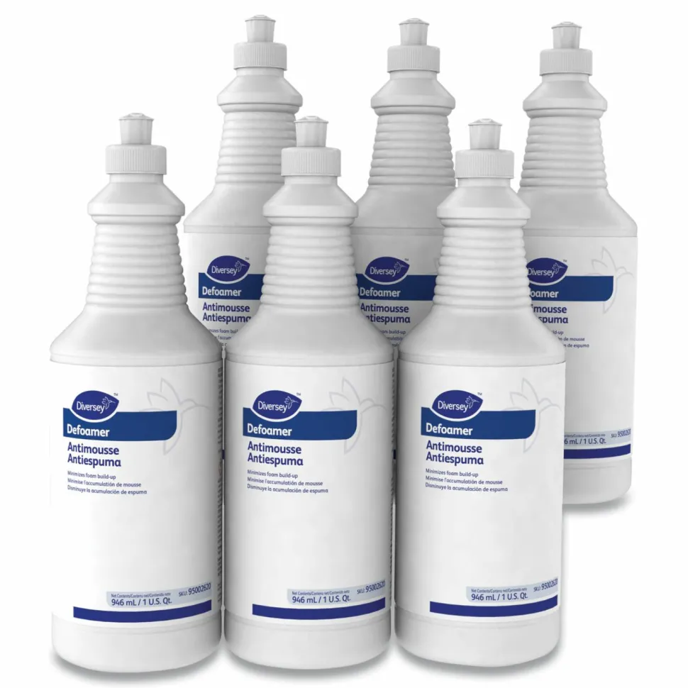 Diversey Defoamer/Carpet Cleaner, Cream, Unscented, 32 oz Squeeze Bottle