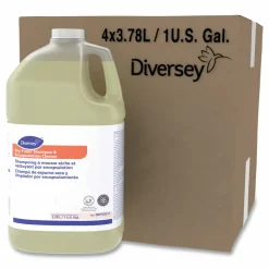 Diversey Dry Foam Shampoo and Encapsulation Cleaner, Floral Scent, Liquid, 1 gal, 4/Carton