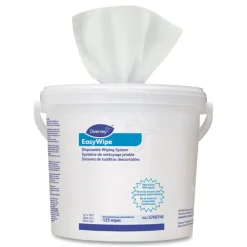 Diversey Easywipe Disposable Wiping Refill, 8.63 x 24.88, White, 125/Bucket, 6/Carton