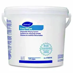 Diversey Easywipe Disposable Wiping Refill, 8.63 x 24.88, White, 125/Bucket, 6/Carton