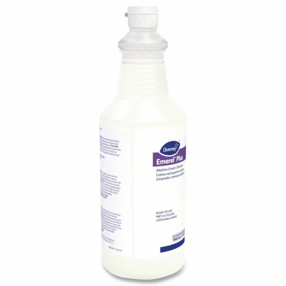 Diversey Emerel Plus Cream Cleanser, 32 oz Squeeze Bottle, 12/Carton