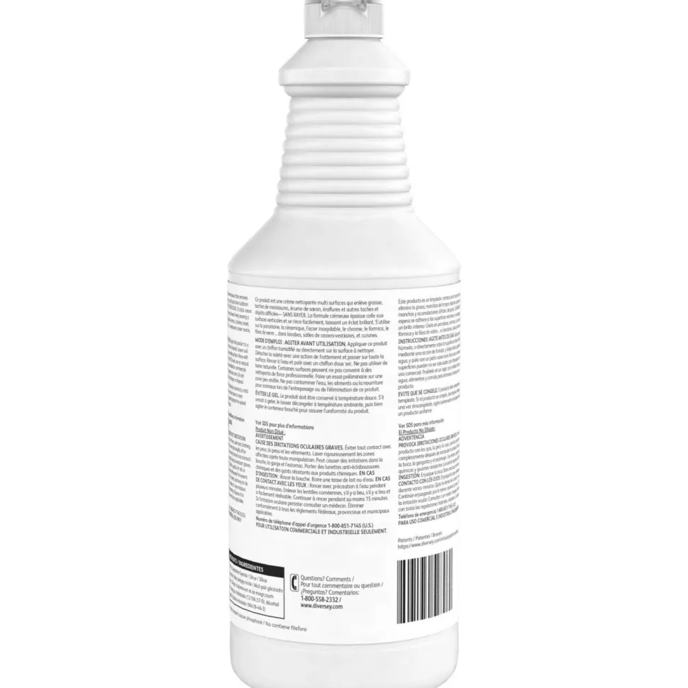 Diversey Emerel Plus Cream Cleanser, 32 oz Squeeze Bottle, 12/Carton