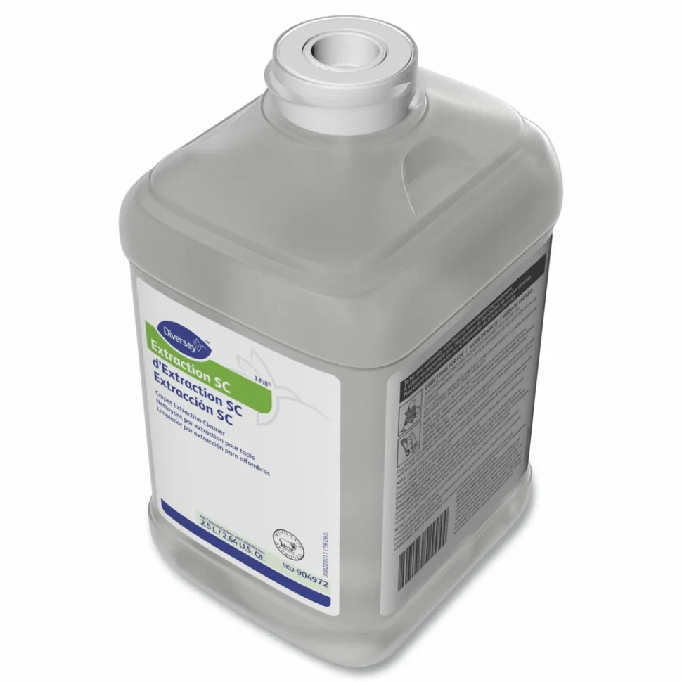 Diversey Extraction Cleaner, Floral Fresh Scent, 84.5 oz Bottle, 2/Carton