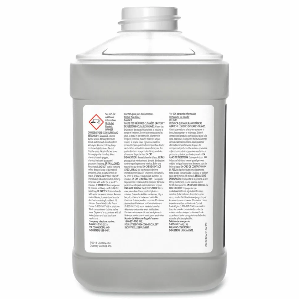 Diversey Extraction Rinse, Fruity Scent, Liquid, 84.5 oz Can, 2/Carton