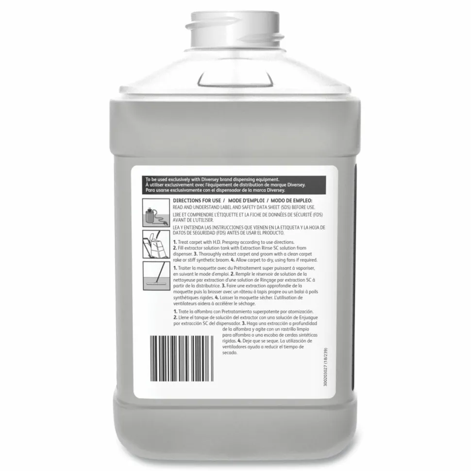 Diversey Extraction Rinse, Fruity Scent, Liquid, 84.5 oz Can, 2/Carton
