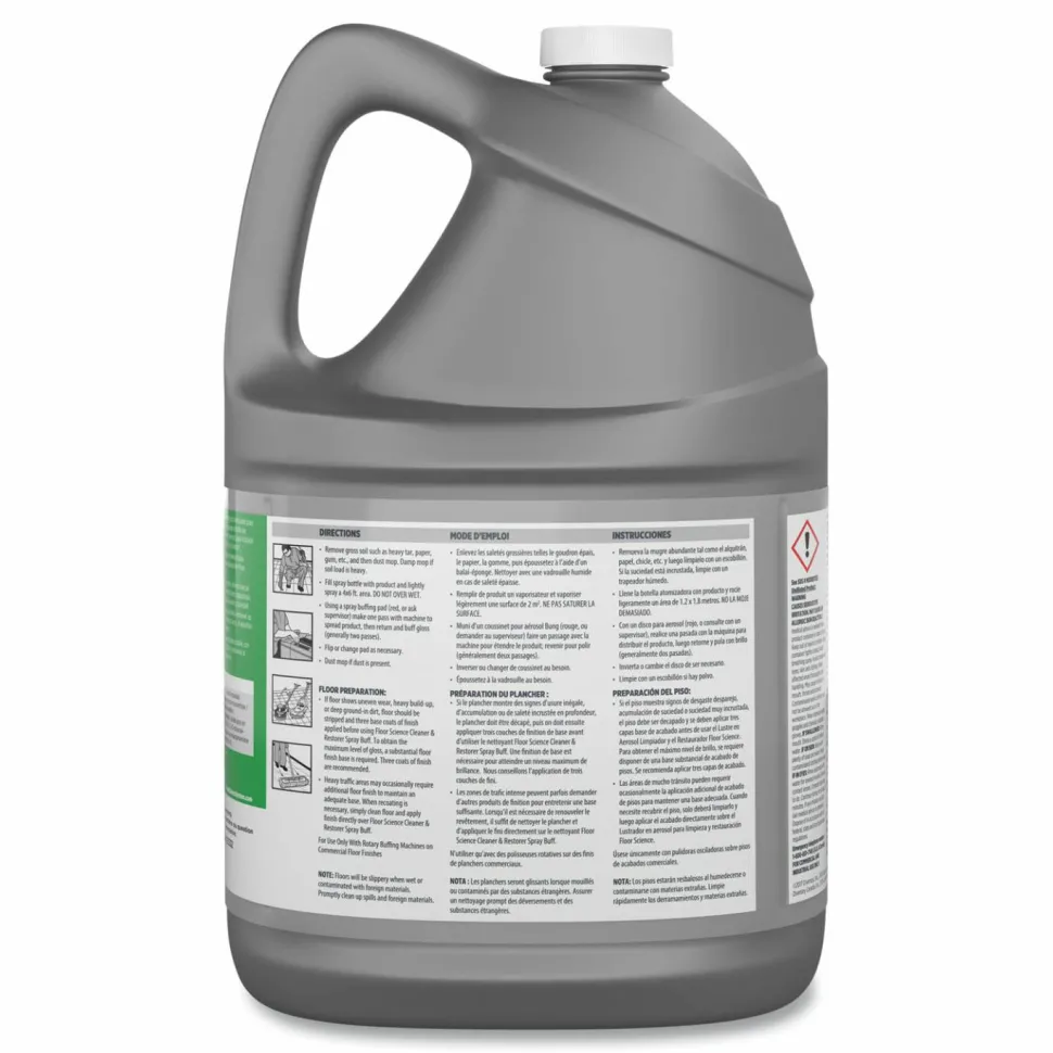 Diversey Floor Science Cleaner/Restorer Spray Buff, Citrus Scent, 1 gal Bottle