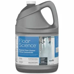 Diversey Floor Science Neutral Floor Cleaner Concentrate, Citrus Scent, 1 gal Container, 4/Carton