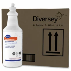 Diversey General Purpose Spotter, Floral Scent, Liquid, 1 qt Squeeze Bottle, 6/Carton