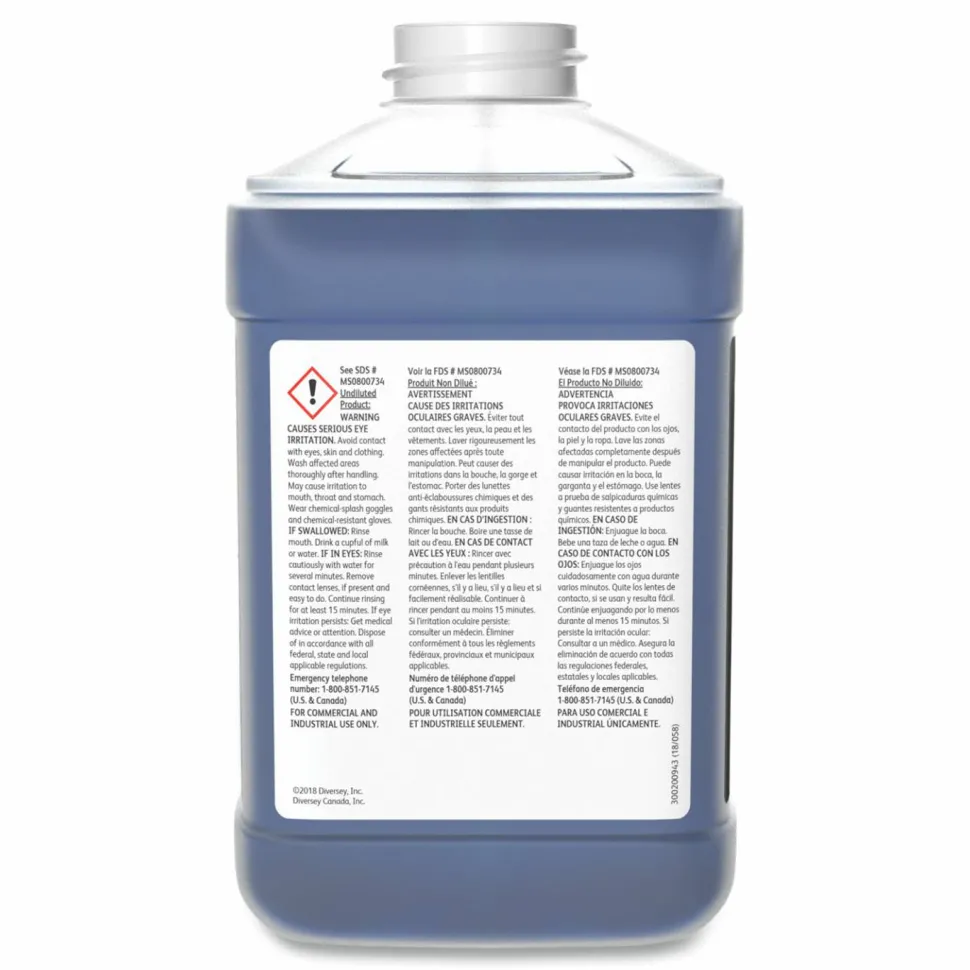 Diversey Glance Glass and Multi-Surface Cleaner, Liquid , 84.5 oz Bottle, 2/Carton