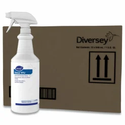 Diversey Glance Glass and Multi-Surface Cleaner, 12 Capped 32 oz Bottles and One Trigger Sprayer, 12/Carton