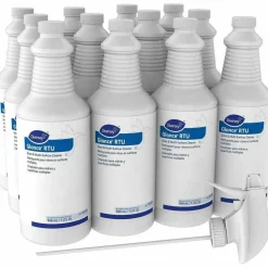 Diversey Glance Glass and Multi-Surface Cleaner, 12 Capped 32 oz Bottles and One Trigger Sprayer, 12/Carton