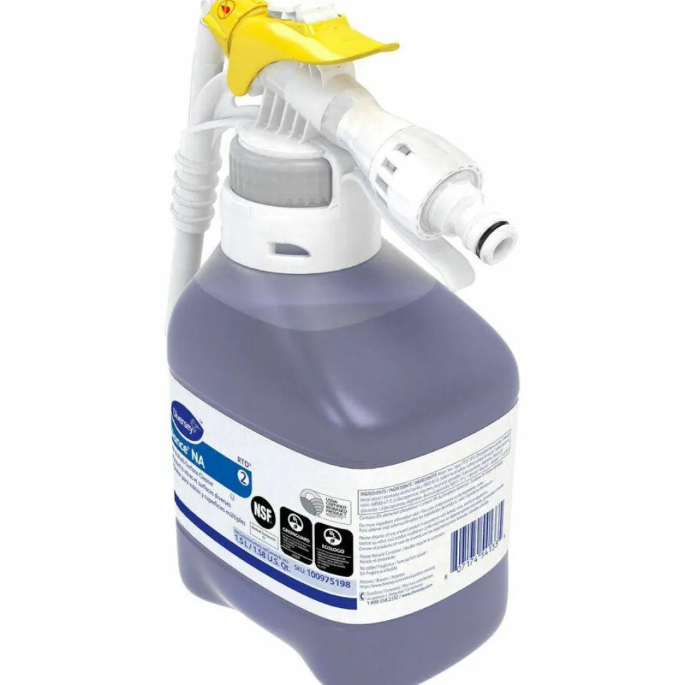 Diversey Glance NA Glass and Multi-Surface Cleaner, Unscented, 1.5 L, 2/Carton