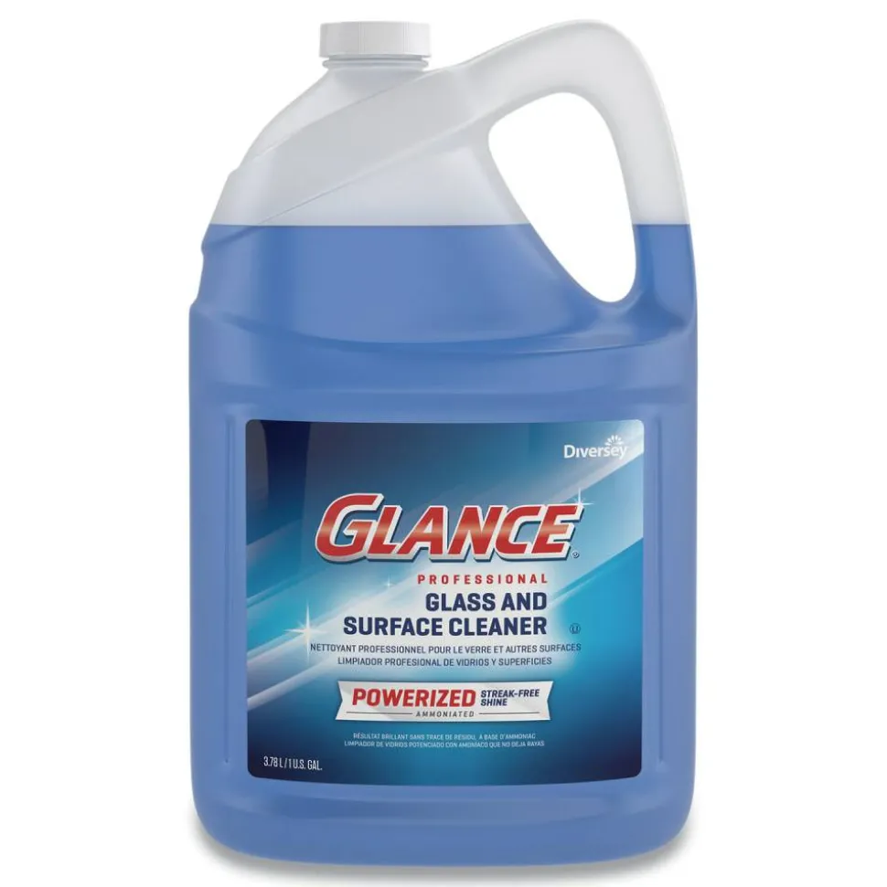 Diversey Glance Powerized Glass and Surface Cleaner, 1 gal Bottle 2/Carton