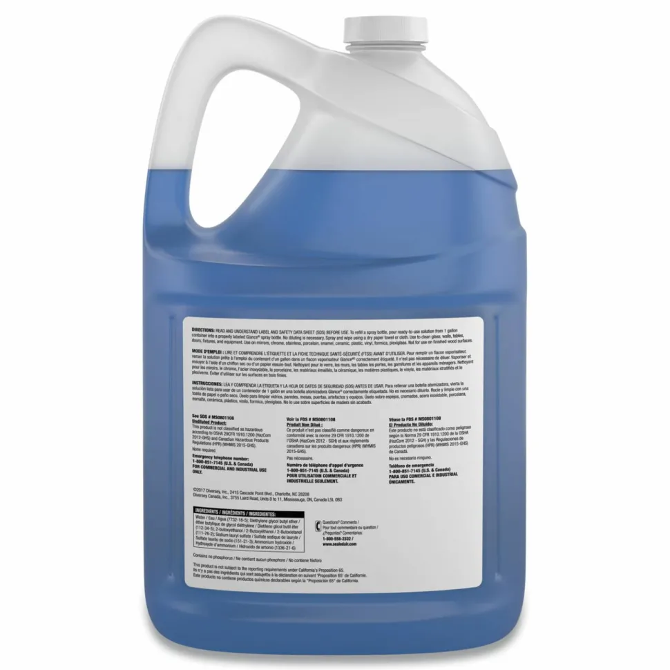 Diversey Glance Powerized Glass and Surface Cleaner, 1 gal Bottle 2/Carton