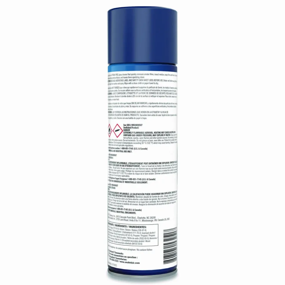 Diversey Glance Powerized Glass and Surface Cleaner, 19 oz Aerosol Spray, 12/Carton