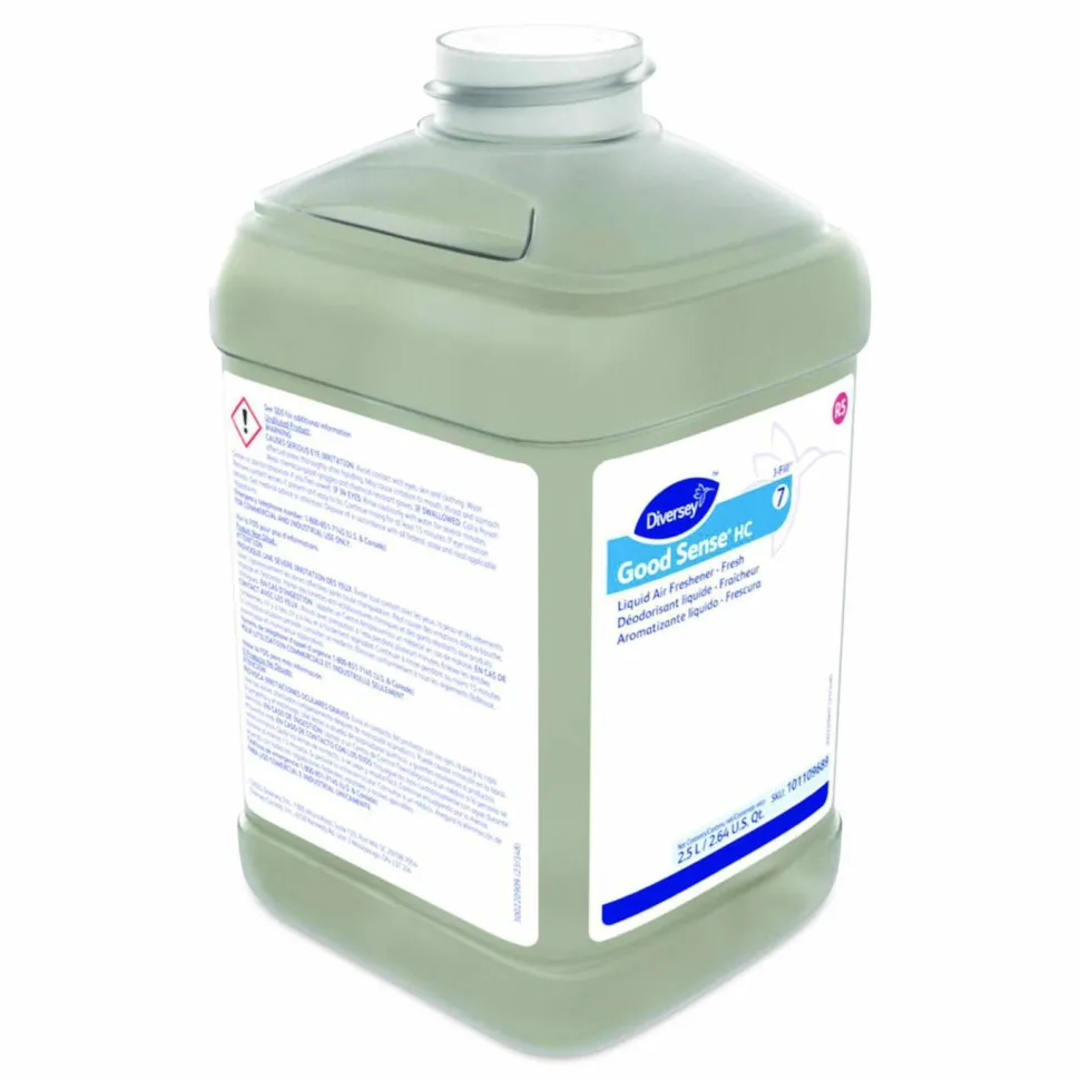Diversey Good Sense HC Liquid Air Freshener, Fresh, 2,500 mL Bottle, 2/Carton