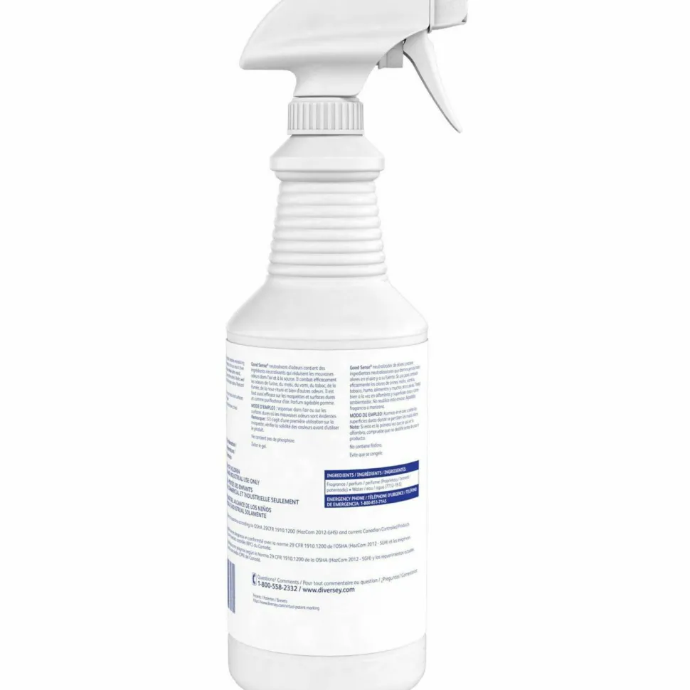 Diversey Good Sense RTU Liquid Odor Counteractant, Apple, 32 oz Spray Bottle