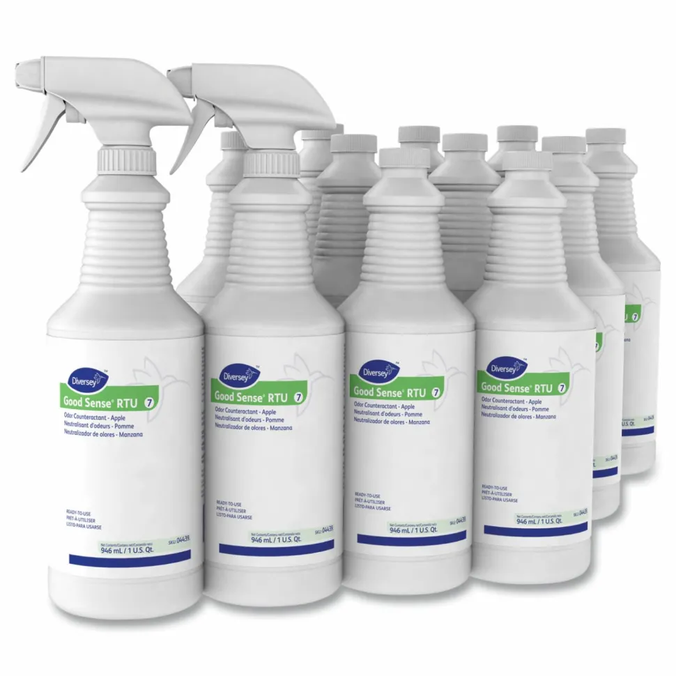 Diversey Good Sense RTU Liquid Odor Counteractant, Apple, 32 oz Spray Bottle