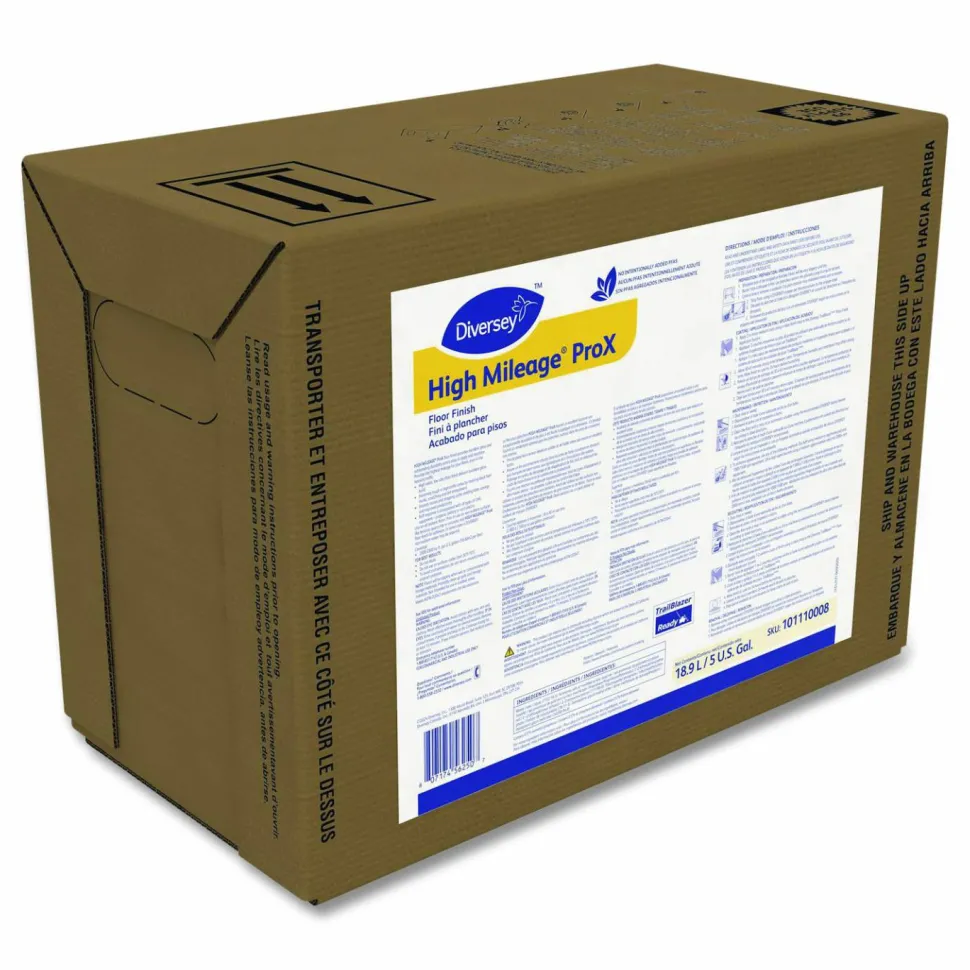 Diversey High Mileage ProX Floor Finish, 5 gal Bag-in-Box