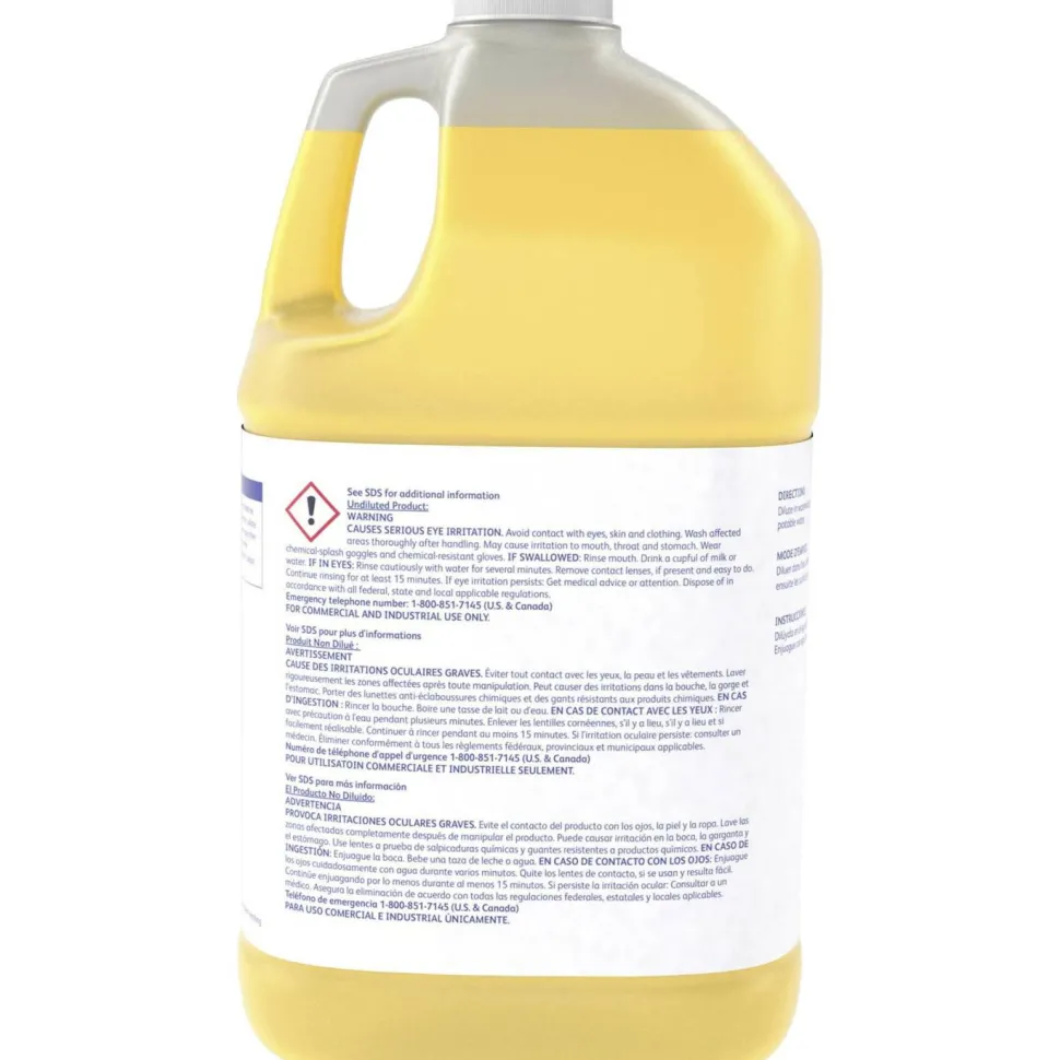 Diversey Limon Pot And Pan Detergent, Ready-To-Use/Concentrate, 128 fl oz , Lemon Fresh Scent, Case of 2 - CBD95729360