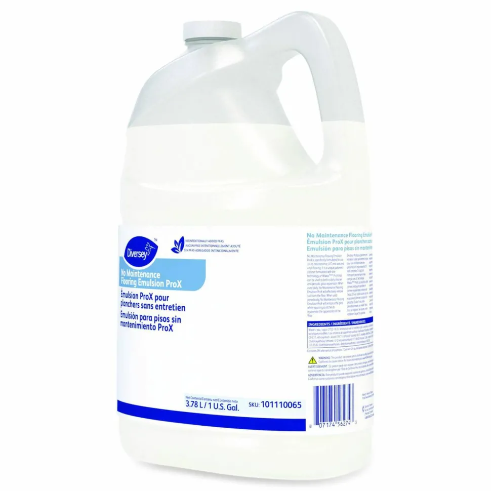 Diversey No Maintenance Flooring Emulsion ProX, 1 gal Bottle, 4/Carton
