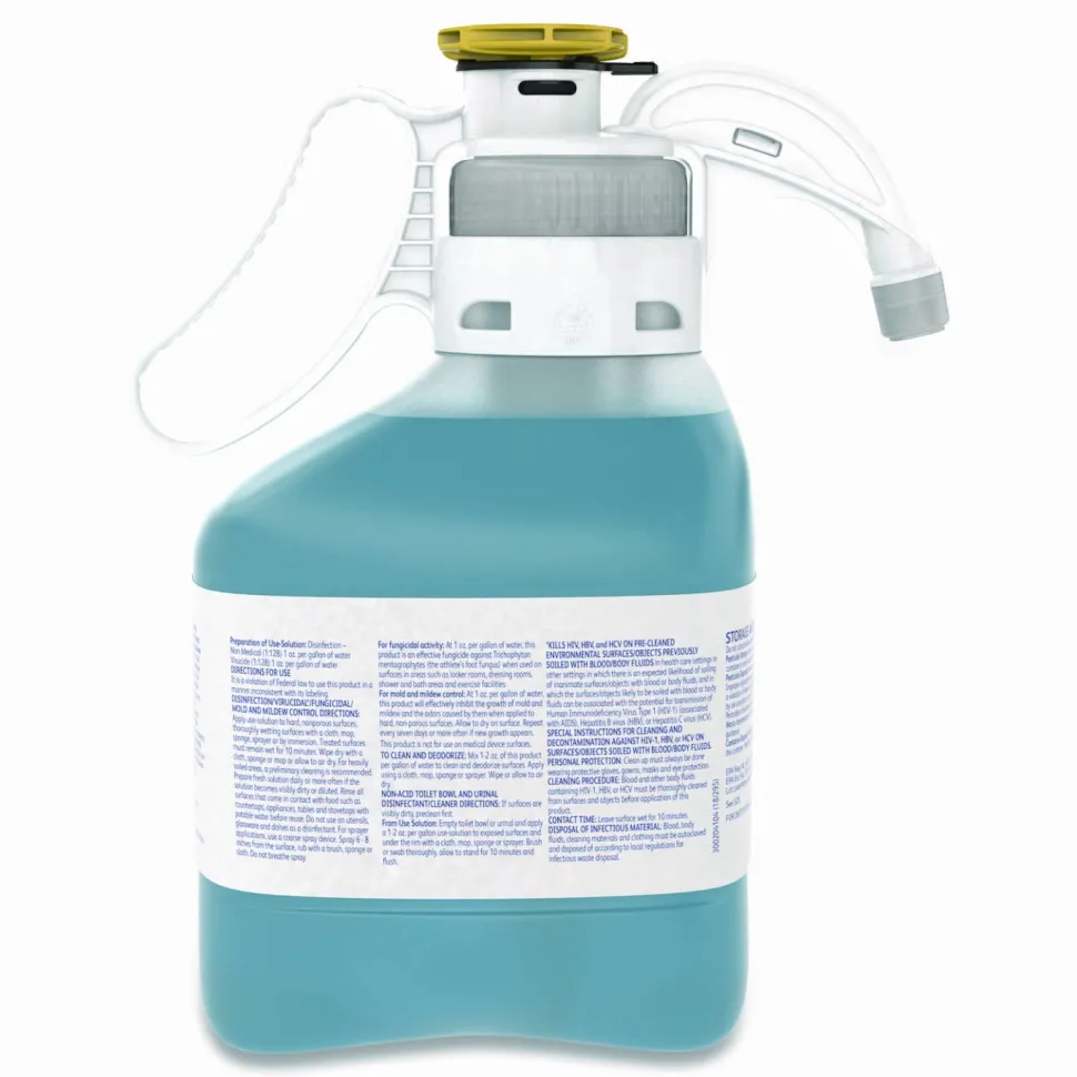 Diversey Non-acid Bowl/Bathroom Cleaner - Concentrate - 47.3 fl oz (1.5 quart) - Floral Scent - Disinfectant, Deodorize, Antibacterial - 5019237CT