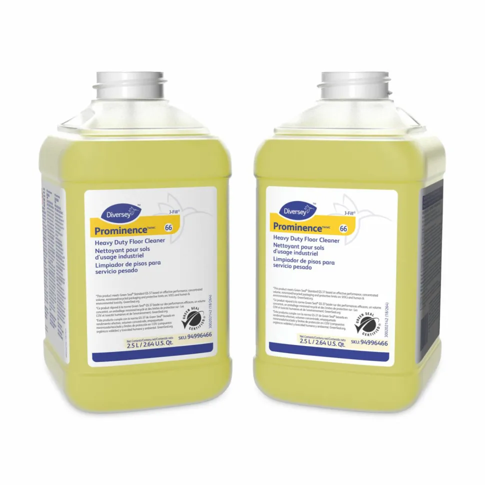 Diversey Prominence Heavy Duty Floor Cleaner, Citrus Scent, 84.5 oz Can, 2/Carton