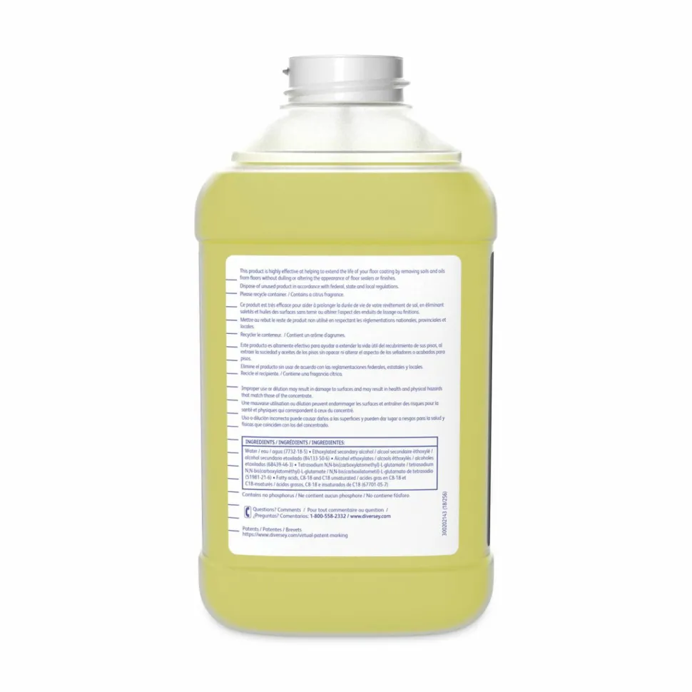 Diversey Prominence Heavy Duty Floor Cleaner, Citrus Scent, 84.5 oz Can, 2/Carton