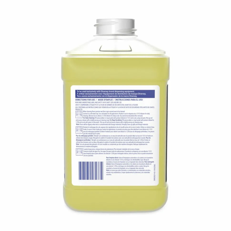 Diversey Prominence Heavy Duty Floor Cleaner, Citrus Scent, 84.5 oz Can, 2/Carton