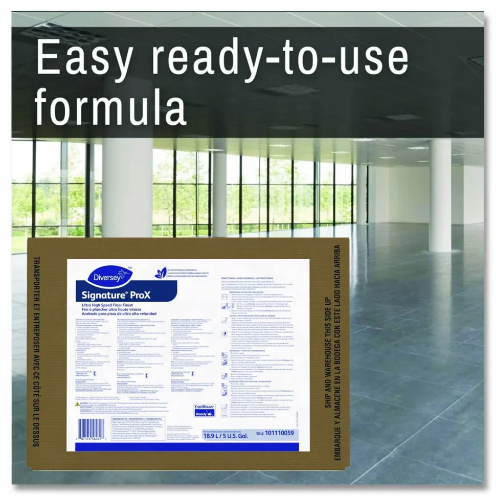 Diversey ProX UHS Floor Finish, 5 gal Bag-in-Box