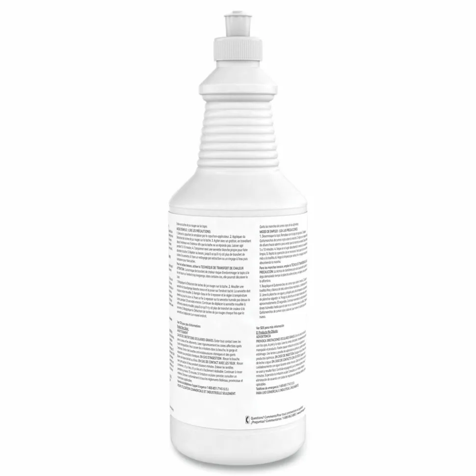 Diversey Red Juice Stain Remover, Unscented, 32 oz Bottle, 6 Bottles/Carton