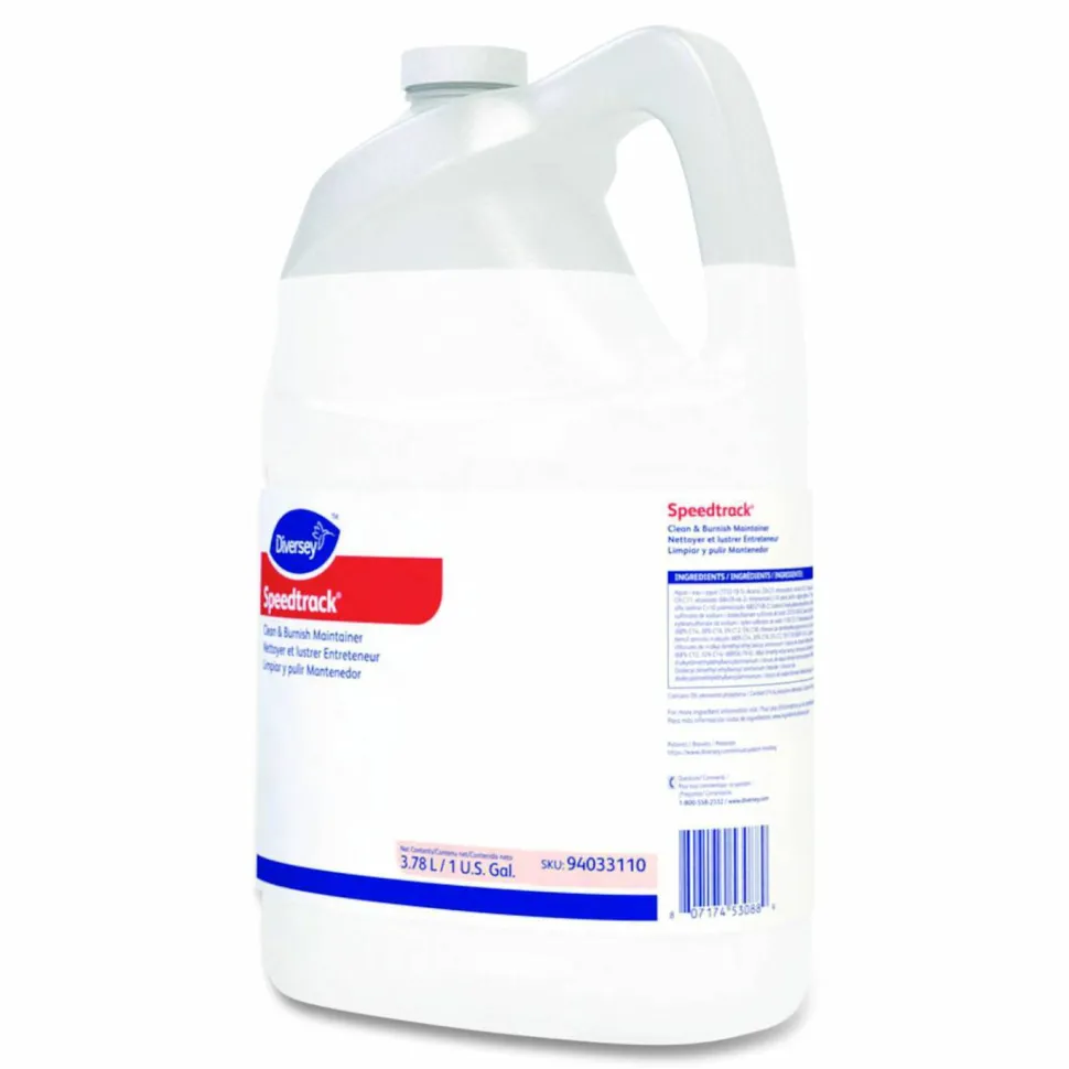 Diversey Speedtrack Floor Cleaner, Unscented, 1 gal Bottle, 4/Carton