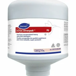 Diversey Suma Diverpak Premium Encapsulated Heavy-Duty Dish Detergent, Unscented, 9 lb Capsule