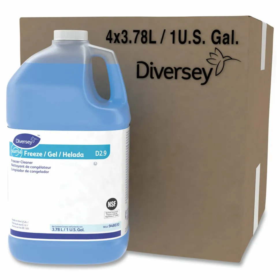 Diversey Suma Freeze D2.9 Floor Cleaner, Solvent Scent, 1 gal Container, 4/Carton