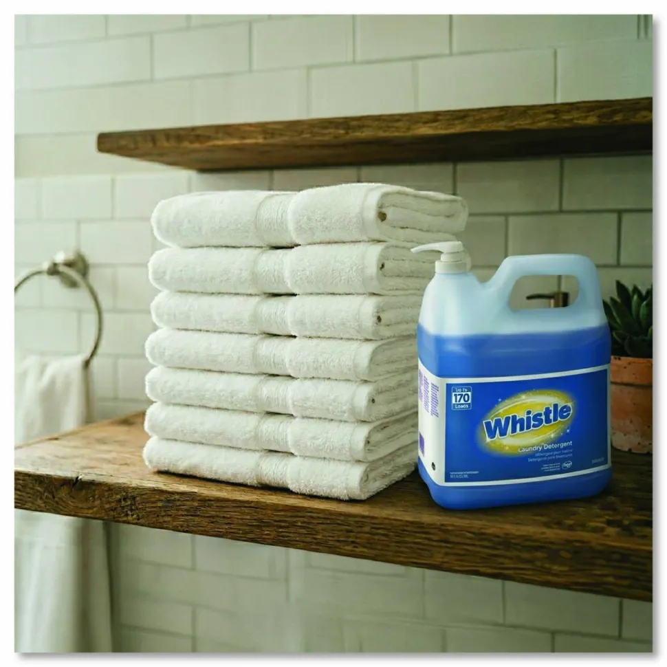 Diversey Whistle Laundry Detergent (HE), Floral Scent, 2 gal Bottle, 2/Carton