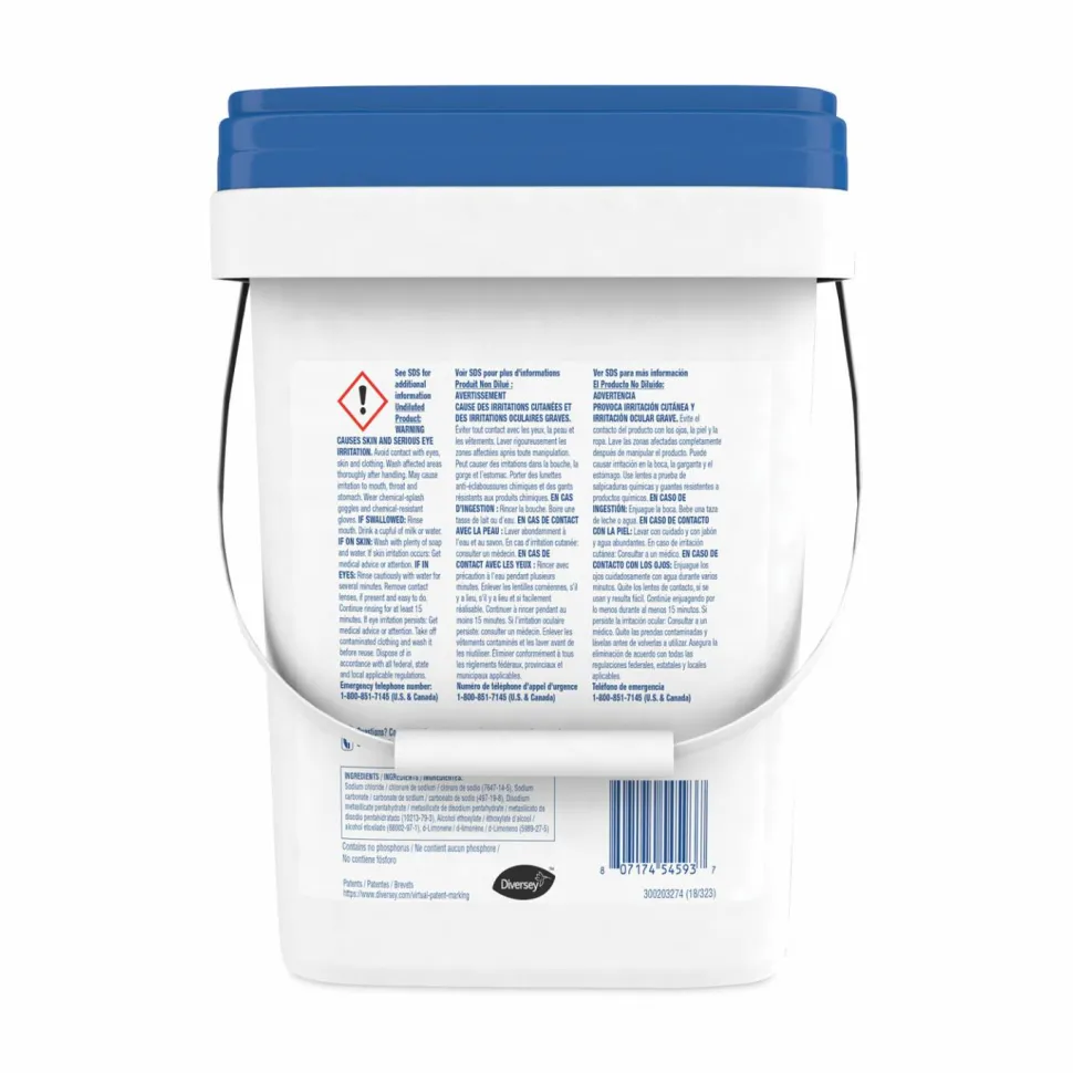 Diversey Whistle Multi-Purpose Powder Detergent, Citrus Scent, 19 lb Pail