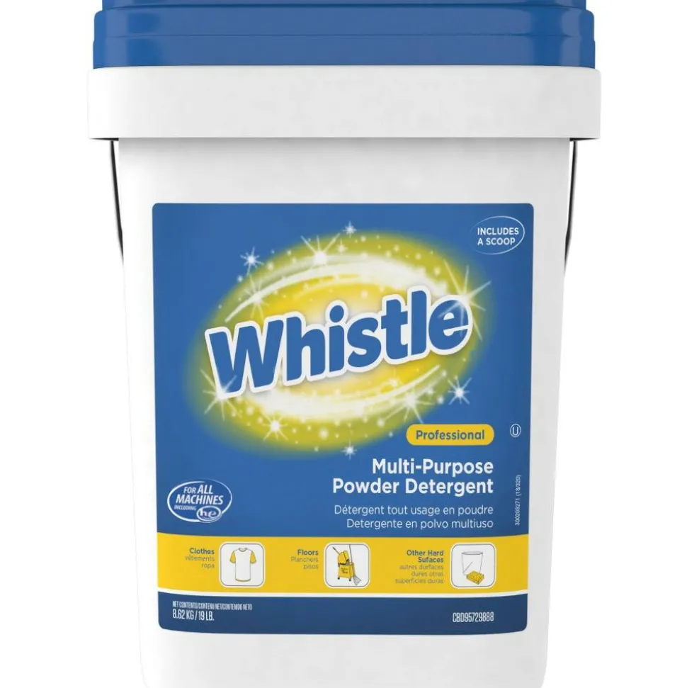 Diversey Whistle Multi-Purpose Powder Detergent, Citrus Scent, 19 lb Pail