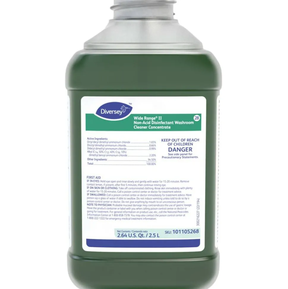 Diversey Wide Range II Cleaners, Floral, 2.5L, Pack Of 2 Cleaners