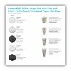 Dixie Dome Drink-Thru Lids, Fits 10 oz to 16 oz Hot Cups, Plastic, White, 1,000/Carton