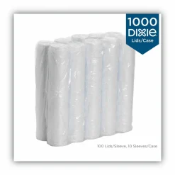Dixie Dome Drink-Thru Lids, Fits 10 oz to 16 oz Hot Cups, Plastic, White, 1,000/Carton
