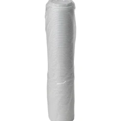 Dixie Dome Drink-Thru Lids, Fits 10 oz to 20 oz Dixie Hot Cups, Plastic, White, 100/Pack