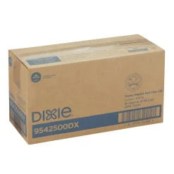 Dixie Dome Lid, Fits 10 oz to 16 oz PerfecTouch Hot Cups/12 oz to 20 oz WiseSize Hot Cups, Plastic, White, 500/Carton