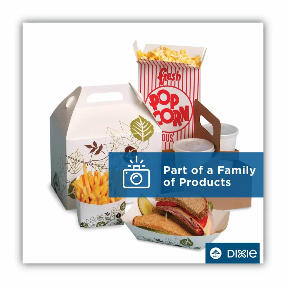 Dixie Greaseproof Liftoff Pan Liners, 16.38 x 24.38, White, 1,000/Carton